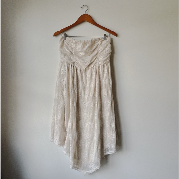 Torrid Ivory Lace Sleeveless Knee Length Dress Size 1 Wedding Party Cocktail - Picture 2 of 7